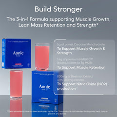 AONIC Build vegan non-GMO formula sticks offer clean daily nutrition.