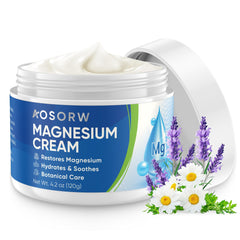AOSORW magnesium cream bottle pour for easy, relaxing application