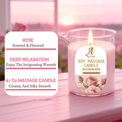 AOTOIE massage candle uses skin-friendly ingredients for nourished, moisturized skin.
