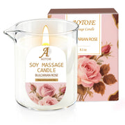 AOTOIE warming massage candle glows softly for at-home spa sessions.