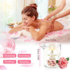 AOTOIE Warming Massage Candle creates a calming spa-at-home atmosphere.