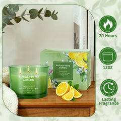 Aottom reusable jar with green gradient glass and wood lid enhances decor