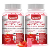 Aouewnk Glutathione Gummies bottle showing packaging and berry flavor for daily antioxidant support