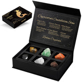 Aovila Capricorn Gift Box front view showing illuminated zodiac design and gift-ready packaging.