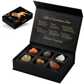 Aovila Leo Crystals Gift Box exterior, premium zodiac gift ready for gifting.