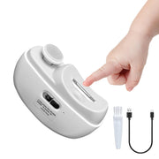 AOXOGFLY 2-in-1 electric nail clipper with spiral blades for precise at-home trimming.