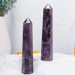 Apengshi Amethyst Tower in home decor setting as a focal point