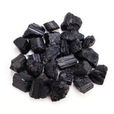 Apengshi Black Tourmaline raw stone pack, ideal for jewelry making and grounding.