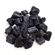 Apengshi Black Tourmaline raw stone pack, ideal for jewelry making and grounding.