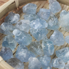 Apengshi Celestite meditation altar scene creating a calm atmosphere