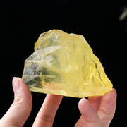 Apengshi Citrine raw crystal, 200-250 g, natural and irregular for meditation
