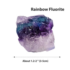 Apengshi fluorite crystal closeup showing color bands for mindful focus.
