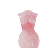 Apengshi rose quartz goddess statue hand carved, ideal for meditation and balance.