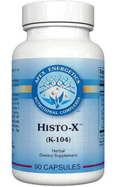 Apex Energetics Histo-X bottle front, immune-supporting formula for daily resilience.