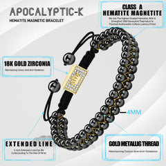 Apocalyptic-K zirconia inlay detail highlighting sparkling accents.