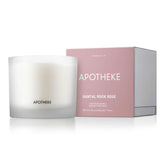 APOTHEKE Santal Rock Rose 26oz jar candle for lasting fragrance in living spaces.