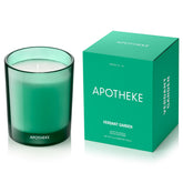 APOTHEKE Verdant Garden Petite Candle front view showcasing premium jar for cozy spaces