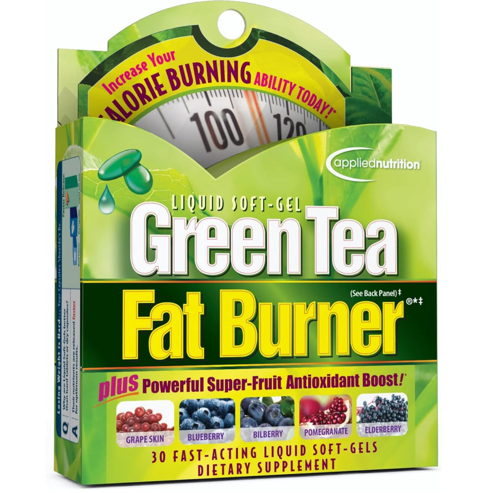 Applied Nutrition Green Tea Fat Burner bottle front view highlighting metabolism support