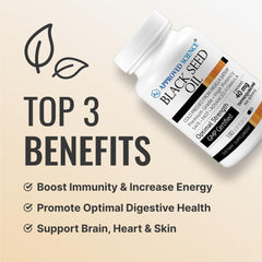 Approved Science Black Seed Oil label highlights thymoquinone and key nutrients.