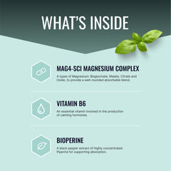 Approved Science Magnesium Complex bottle back outlining ingredients for informed dosing.