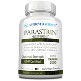 Approved Science Parastrin bottle front view for daily vegan wellness routines