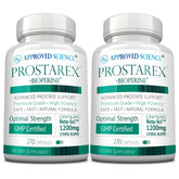 Approved Science Prostarex bottle pour shows convenient daily dosing for men.