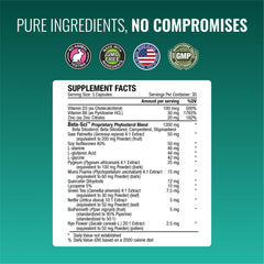 Approved Science Prostarex capsules pack emphasizing 90 capsules per bottle for a routine
