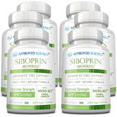 Approved Science Siboprin bottle showing gut balance support in the label area.