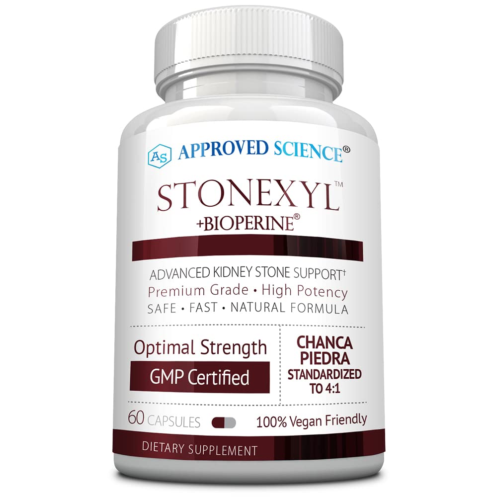 Approved Science Stonexyl bottle pour for easy daily intake.