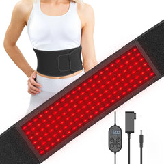 Aptoyu Red Light Therapy Belt front view for targeted body relaxation.