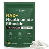 APU.FAIRY NAD supplement bottle front showing liposomal formula for enhanced absorption.