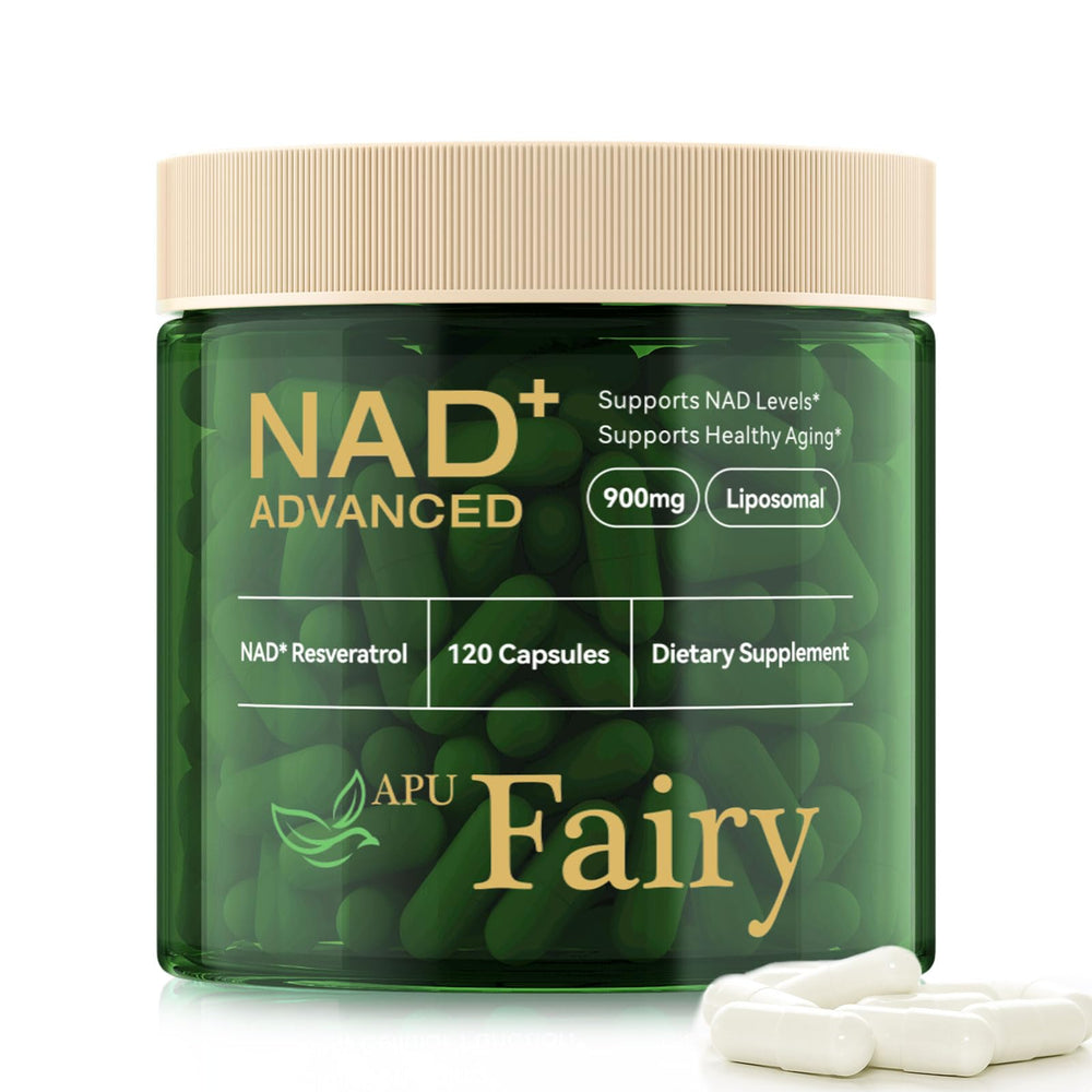 APU.FAIRY NAD bottle 120; supports cellular energy.