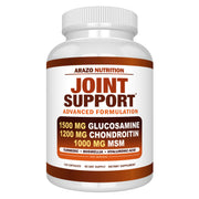Arazo Nutrition glucosamine chondroitin turmeric msm boswellia bottle for daily joint support.