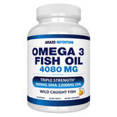 Arazo Nutrition wild caught omega-3 bottle viewed for daily wellness use