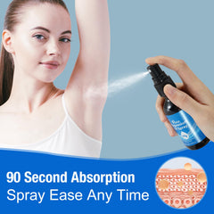 Arbcrn magnesium oil spray massaged into the skin
