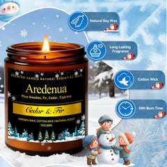 Aredenua 7oz glass jar candle ideal for gifting.