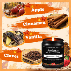 Aredenua clean-burning soy-wax candle delivers smooth burn and cozy evenings
