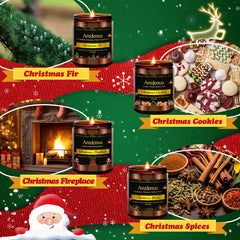 Aredenua holiday candles set spices aroma adds festive warmth to kitchen or living space.