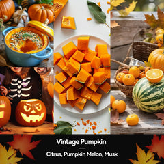 Aredenua Vintage Pumpkin Candle with soy wax for clean burn.