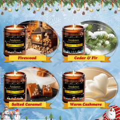 Aredenua Salted Caramel candle in a jar, warm kitchen aroma for cozy desserts.