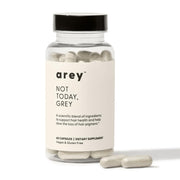Arey Not Today Grey bottle pour — supports a simple daily routine for healthier hair.