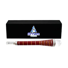 Arham Crystal wooden wand with 6-inch pencil point aids aura cleansing.