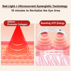Ariysah microcurrent pads close-up showing flexible contacts for comfortable under-eye treatment.