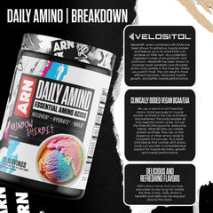 Arms Race ARN Daily Amino scoop-dispense, easy serving for workouts.