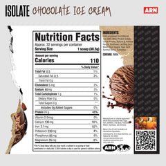 ARN Isolate scoop highlights fast-absorbing whey for workouts.