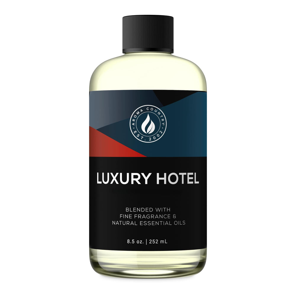 AROMA COUNTRY Ritzy diffuser oil bottle for hotel-grade ambiance and long-lasting scent.