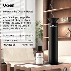 Aroma Manor Amber warmth diffuser oil bottle adds golden depth to any room.