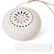 Aroma Promise portable mini diffuser with travel case for on-the-go scent comfort.