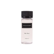 Aroma360 Blue 50mL bottle closeup for premium home fragrance.
