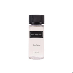 Aroma360 Blue 50mL bottle closeup for premium home fragrance.